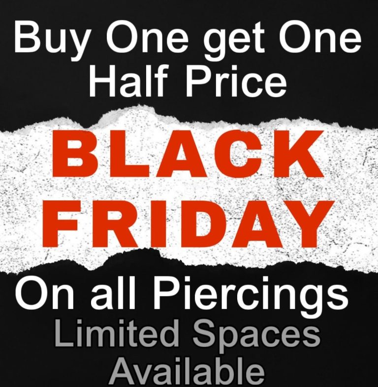Black Friday Piercings